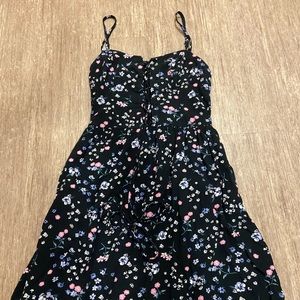 Black Hollister floral summer dress